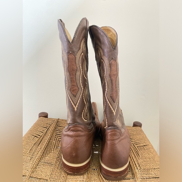 Mister May Boots Men’s 11 Ostrich Skin Cowboy Boot Leather - Picture 6 of 9